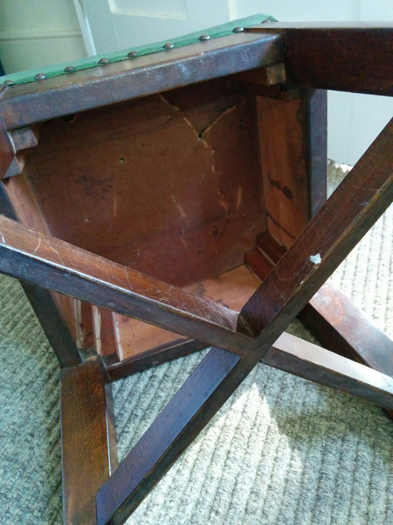 Kitchen stool - broken underneath