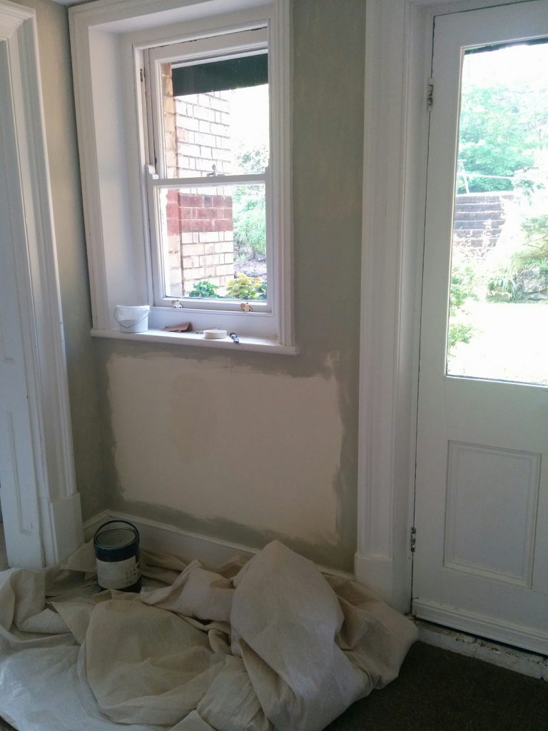 painting the back hall 1