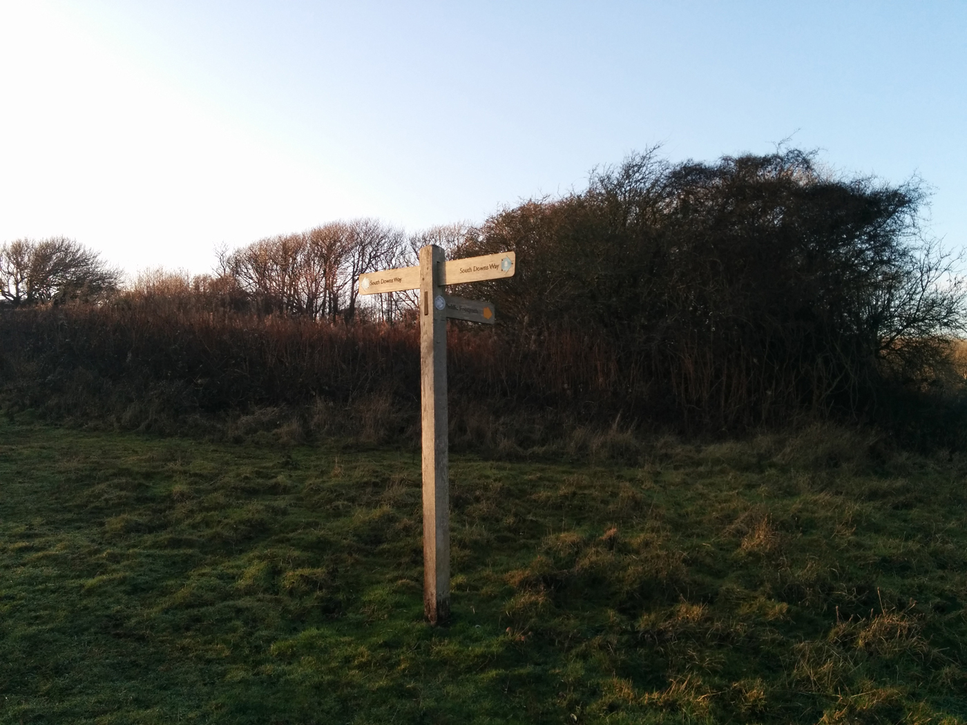 South Downs Way sign post