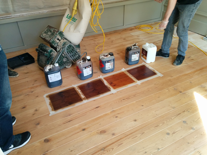 Living room floor - choosing the colour