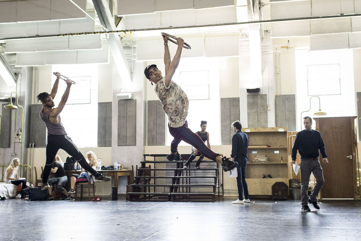 Dancers in rehearsals for Annie