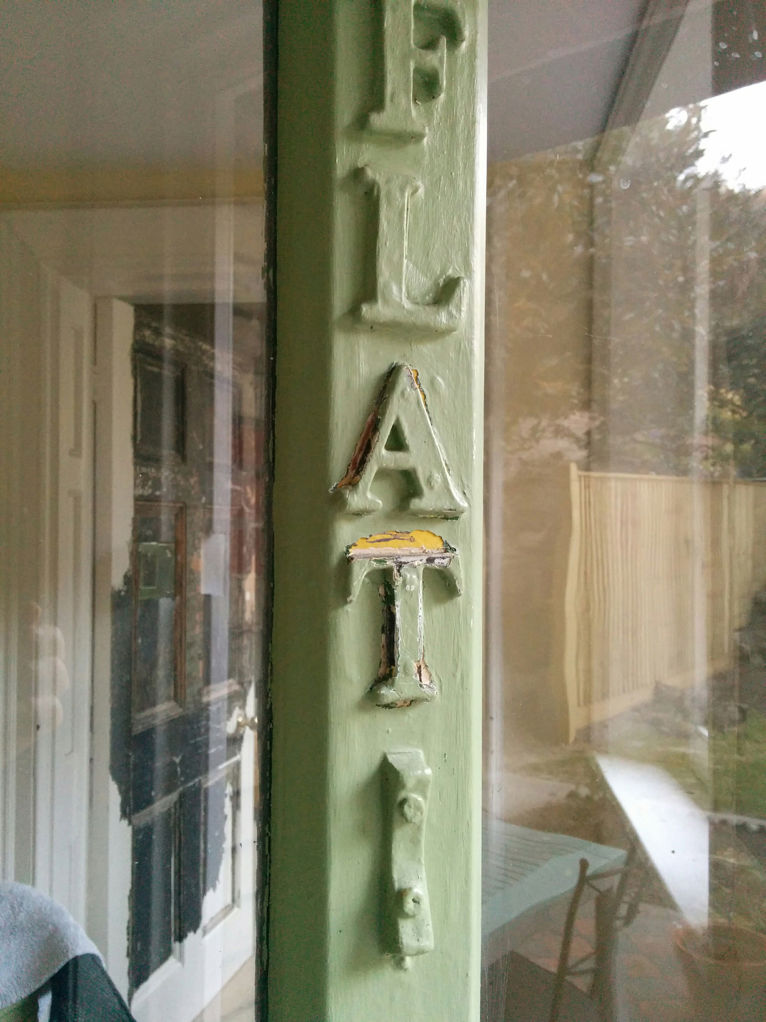 'flat 1' backdoor before painting