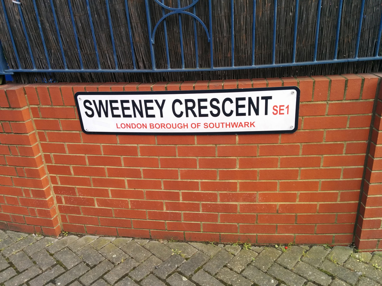 Sweeney street sign